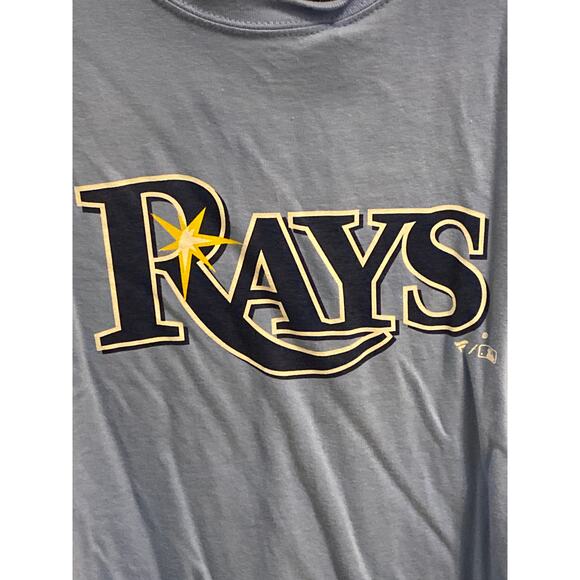 NWT Fanatics Men's Size Medium Tampa Rays MLB Baseball Bue T-Shirt Short Sleeve - Picture 2 of 5